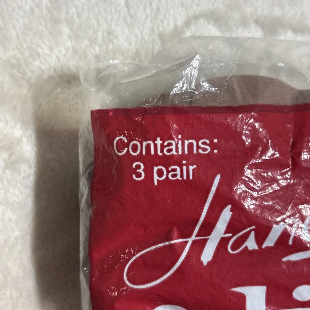 Hanes Alive Support Pantyhose Size F Barely There Control Top 3 Pairs Pack
